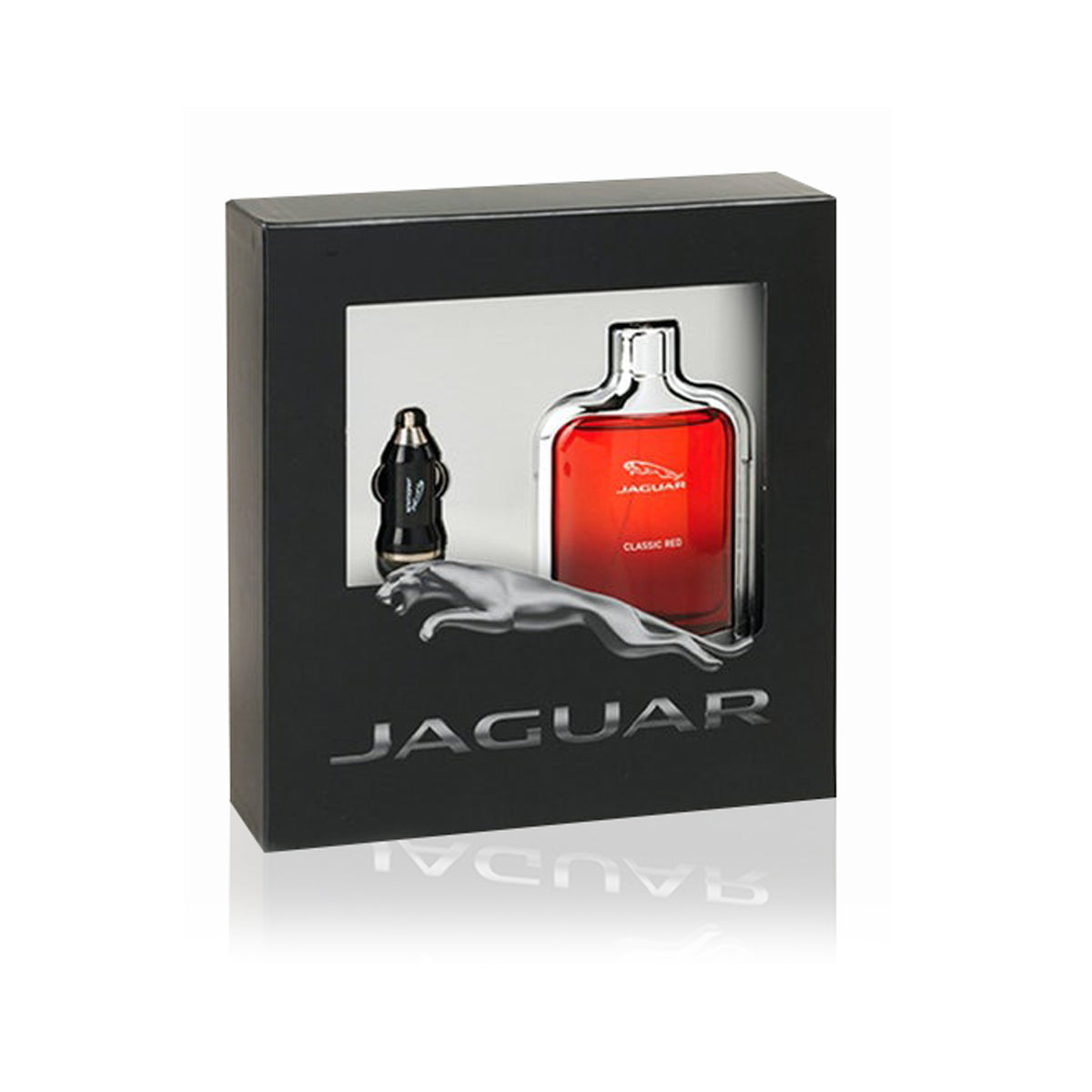 SET JAGUAR RED HOMBRE EDT 100 ML + CAR CHARGER - 1