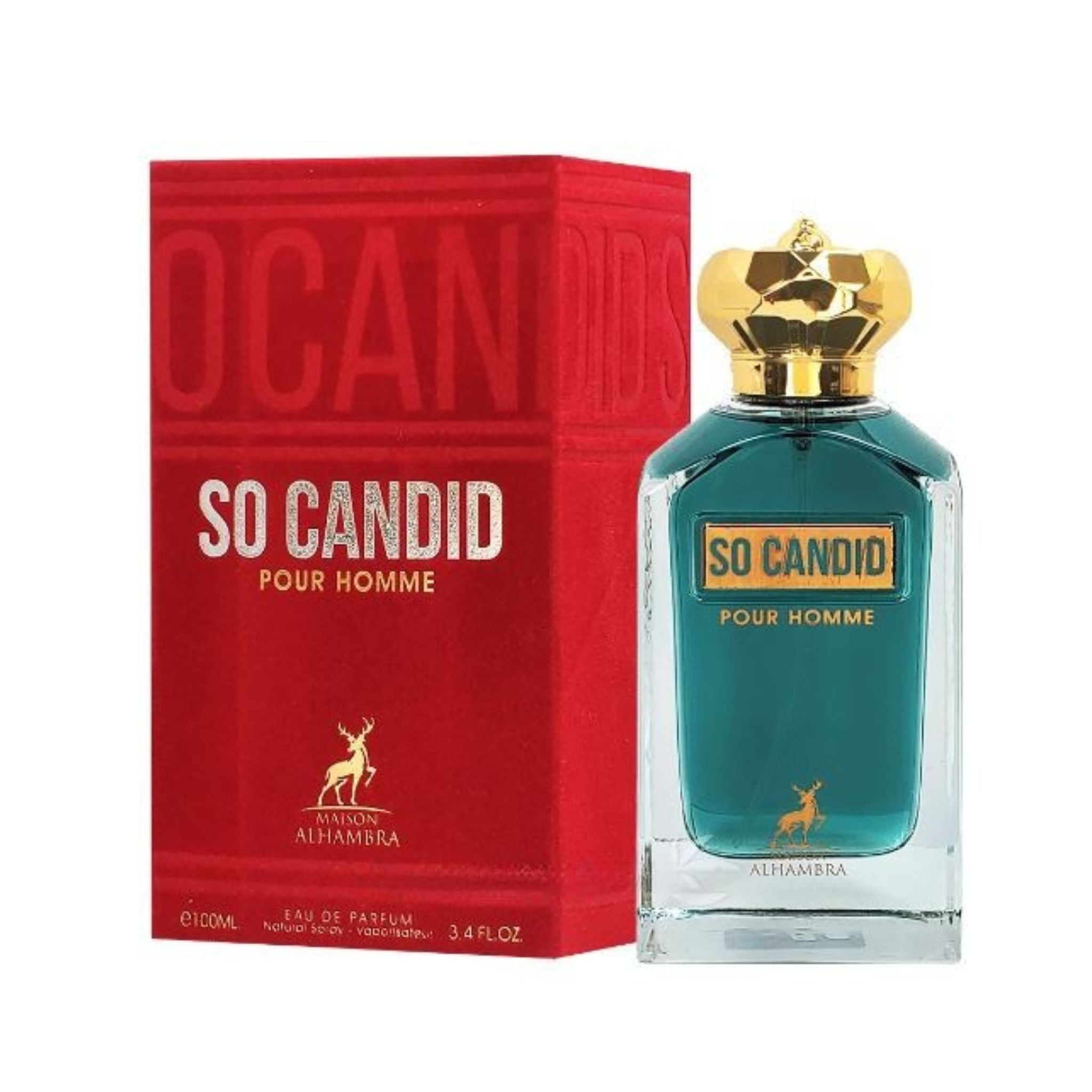 PERFUME SO CANDID POUR HOMME MAISON ALHAMBRA EDP 100ML HOMBRE - 1