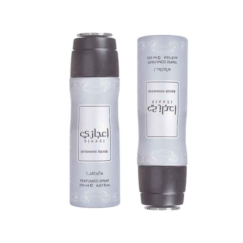 PERFUME SPRAY EJAAZI INTENSIVE SILVER LATTAFA 200ML UNISEX - 1