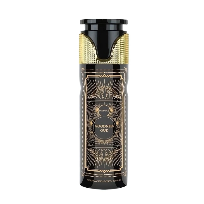 DESODORANTE GOODNESS OUD BLACK RIFFS 200ML UNISEX - 1