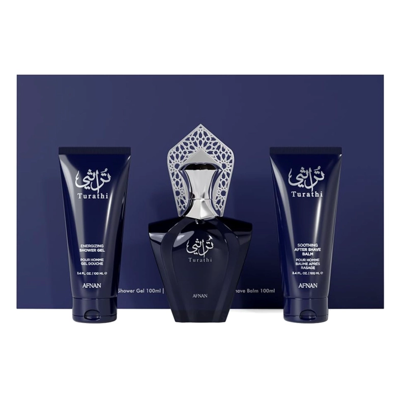 ESTUCHE TURATHI AFNAN EDP 90ML+ 100ML S/G+100ML ASG HOMBRE - 1