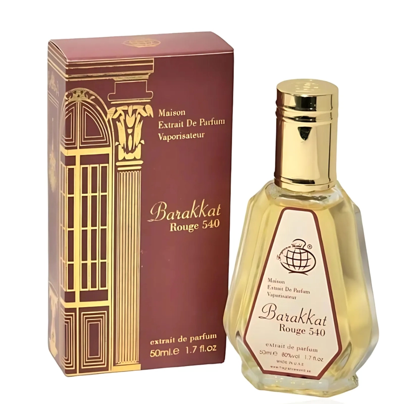 BARAKKAT ROUGE 540 FRAGRANCE WORLD  MAISON EXTRAIT DE PARFUM 50ML UNISEX - 1