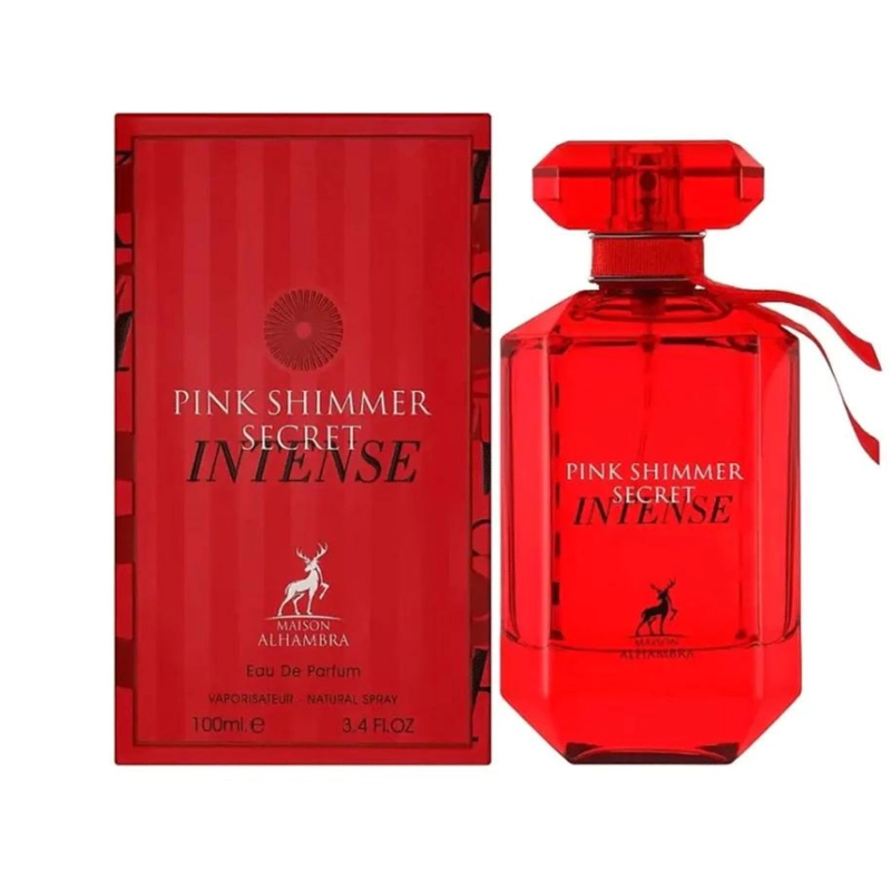 PINK SHIMMER SECRET INTENSE MAISON ALHAMBRA EDP 100ML MUJER - 1