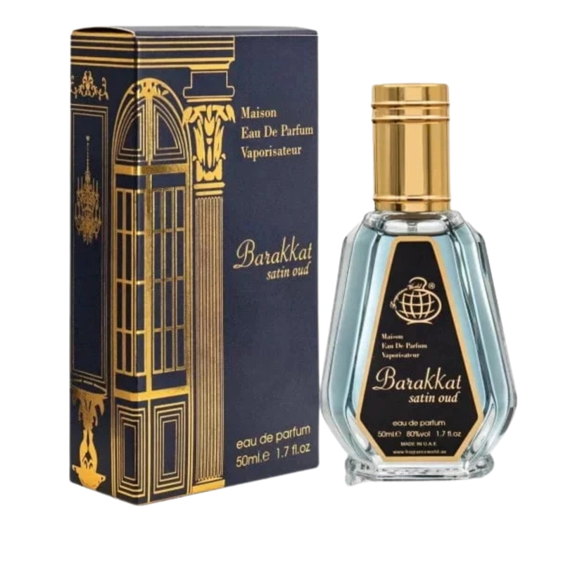 BARAKKAT SATIN OUD FRAGRANCE WORLD 50ML UNISEX - 1