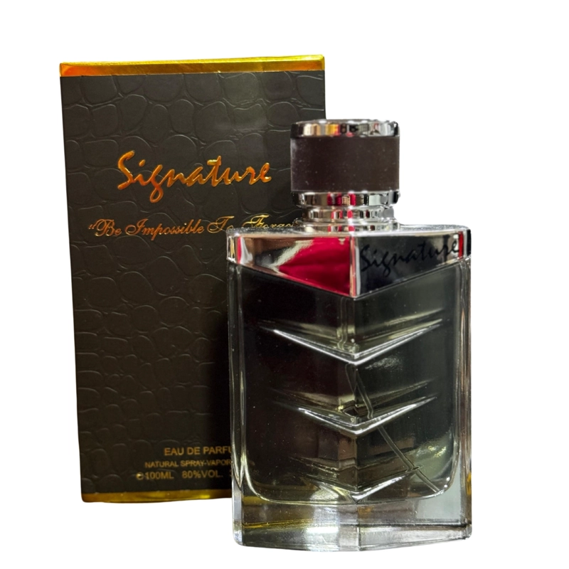 SIGNATURE BE IMPOSSIBLE TO FORGET AURORA SCENTS EDP 100ML HOMBRE (CAFE ) - 1