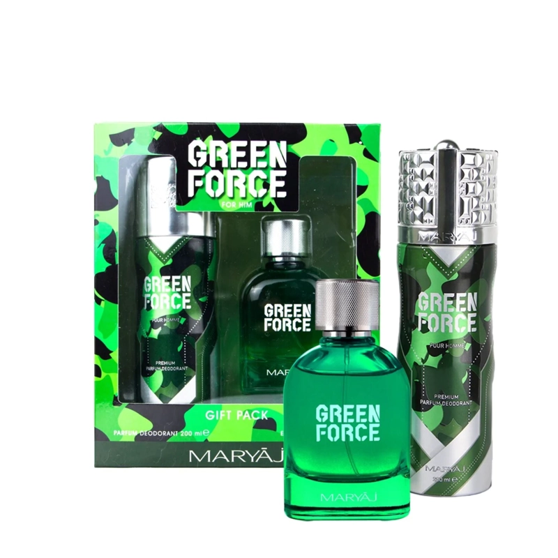 ESTUCHE GREEN FORCE FOR HIM MARYAJ EDP 100ML +DEO 200ML HOMBRE - 1