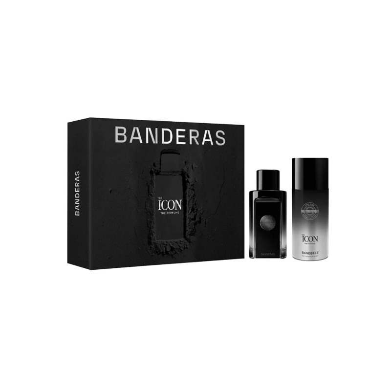 ESTUCHE THE ICON NEGRO ANTONIO BANDERES 100ML+150ML DEO HOMBRE