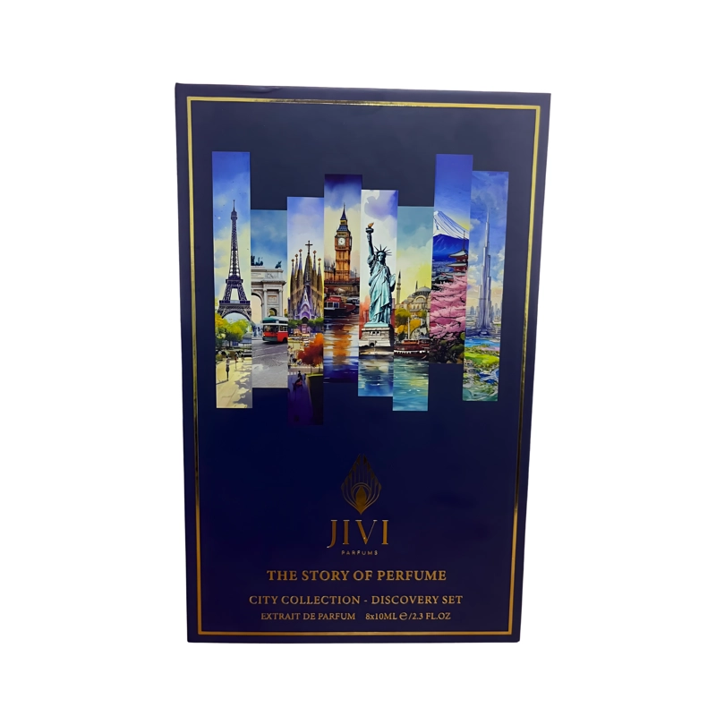 ESTUCHE THE STORY OF PERFUME CITY COLLECTION 8 X 10ML UNISEX - 1