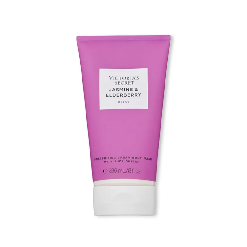 JASMINE & ELDERBERRY BLISS MOISTURIZING CREMA BODY WASH WITH SHEA BUTTER VICTORIA S' SECRET 236ML M - 1