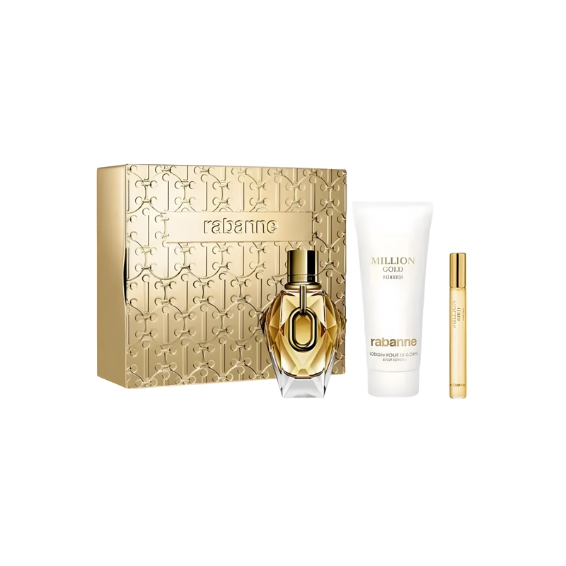 ESTUCHE LADY MILLION GOLD FOR HER EDP 90ML + MINI 10ML + BODY LOTION 100ML MUJER - 1