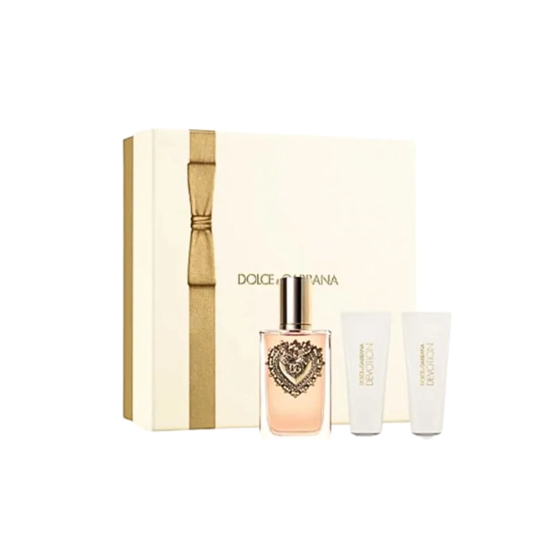 ESTUCHE DEVOTION  DOLCE AND GABANNA EDP 100 ML + SG 50 ML + BODY LOTION 50 ML MUJER - 1