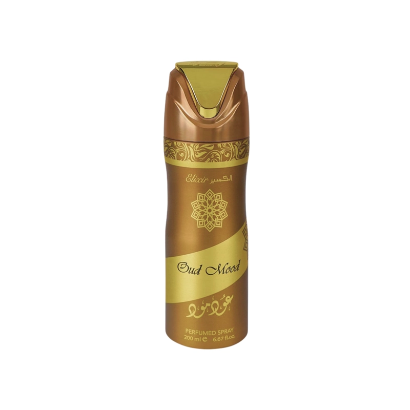 DESODORANTE OUD MOOD ELIXIR PERFUMED SPRAY LATTAFA 200ML UNISEX - 1