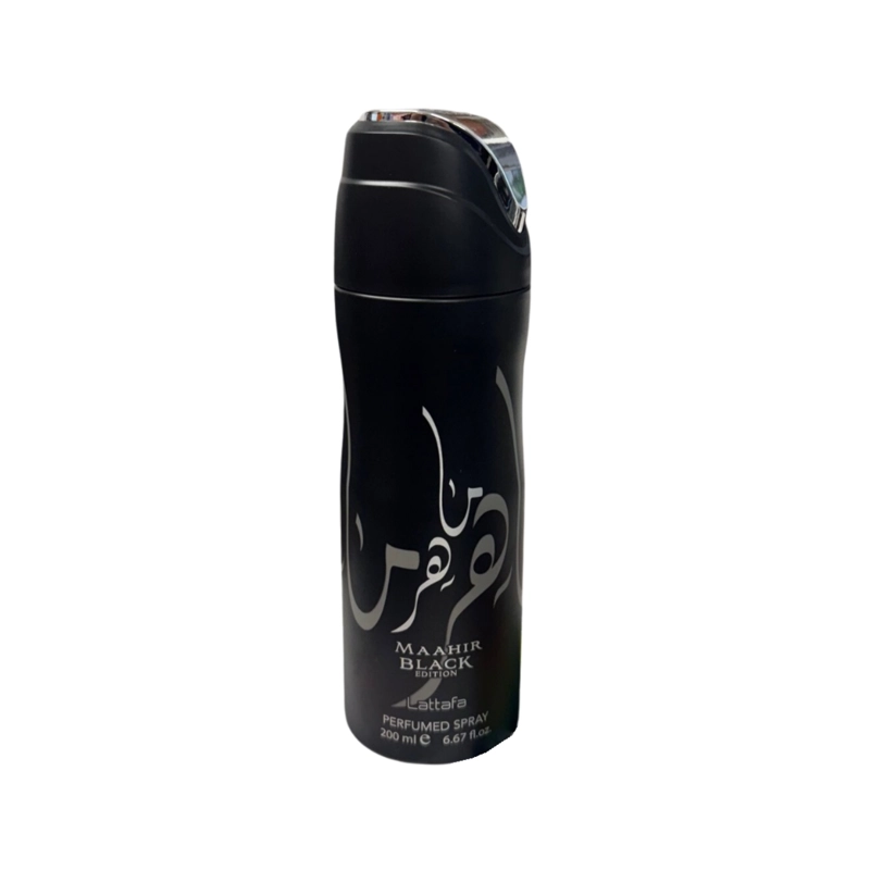 DESODORANTE MAAHIR BLACK EDITION 200ML UNISEX - 1