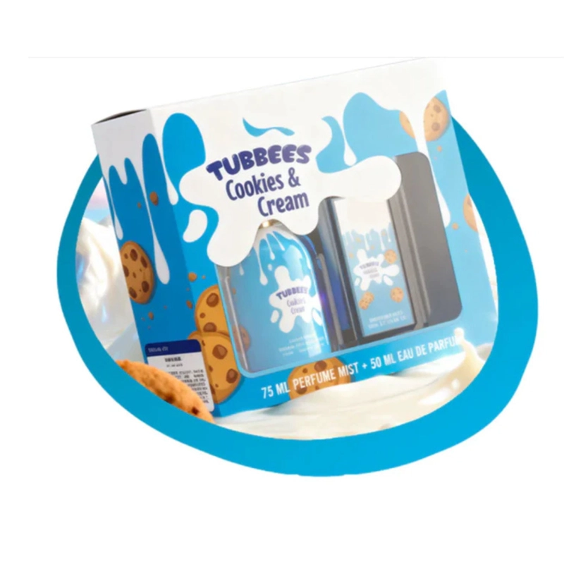 ESTUCHE TUBBEES COOKIES & CREAM 75ML PERFUME MIST + 50ML EDP UNISEX - 1