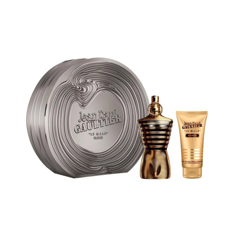 ESTUCHE JEAN PAUL GAULTIER LE MALE ELIXIR PARFUM 125ML + 75ML SHOWER GEL HOMBRE - 1