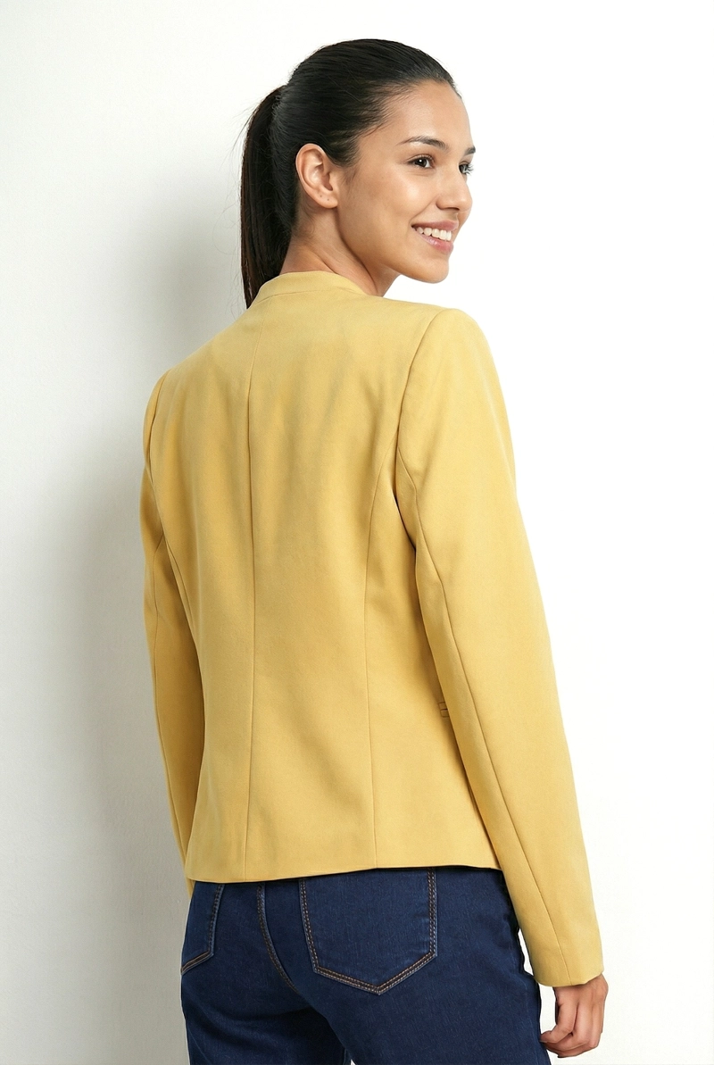 BLAZER ENTALLADO CLASICO AMARILLO NICOPOLY - 4
