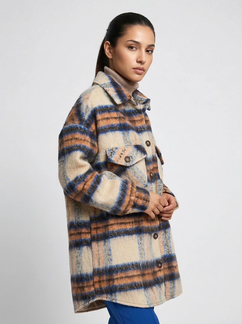 CHAQUETA LEÑADORA BEIGE NICOPOLY - 3