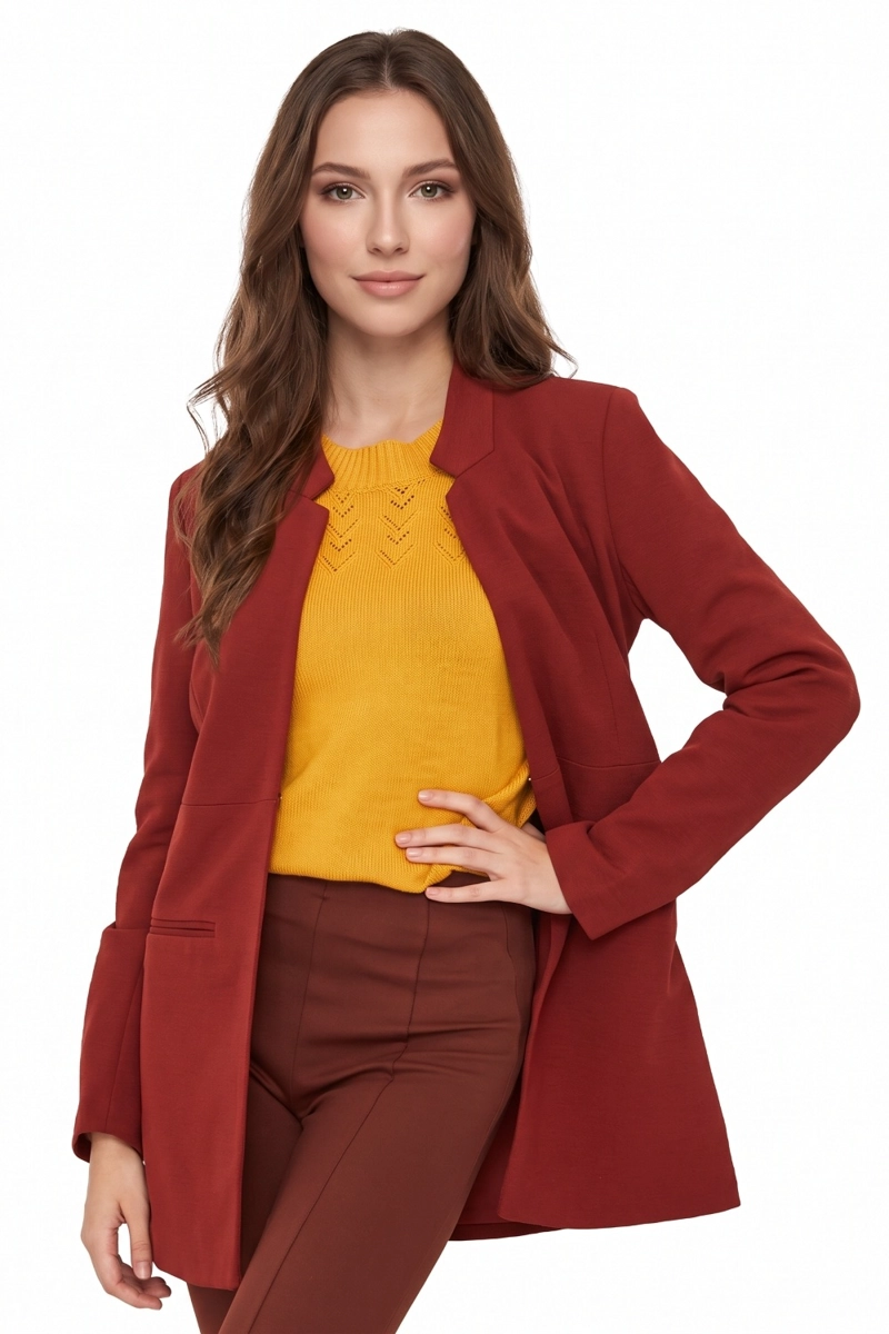 BLAZER LARGO TERRACOTA NICOPOLY - 1
