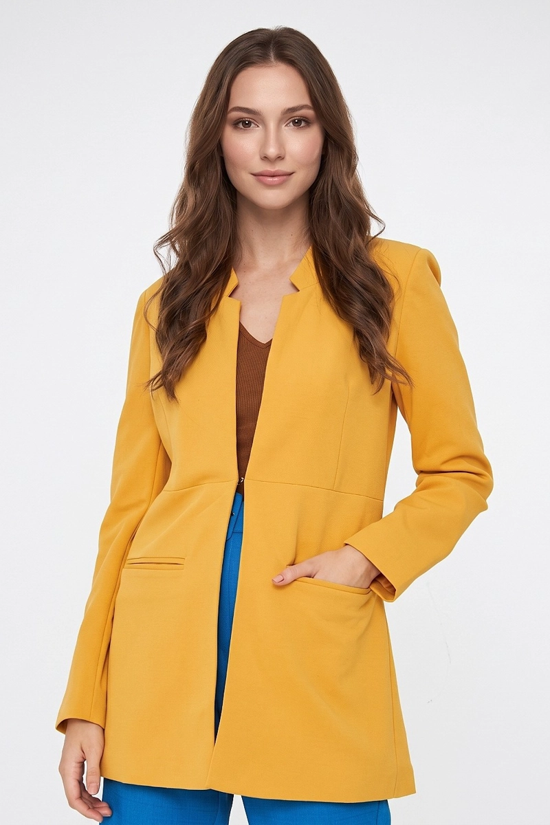 BLAZER LARGO AMARILLO NICOPOLY - 1