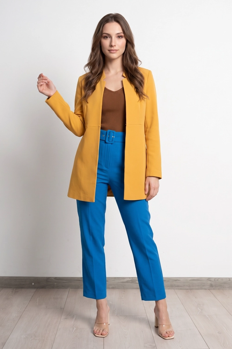 BLAZER LARGO AMARILLO NICOPOLY - 2