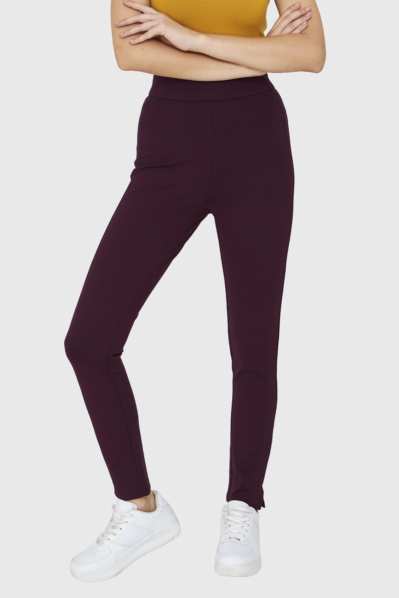 LEGGINS MUJER NICOPOLY BURDEO LEGGING TIRO ALTO ABERTURAS - 5