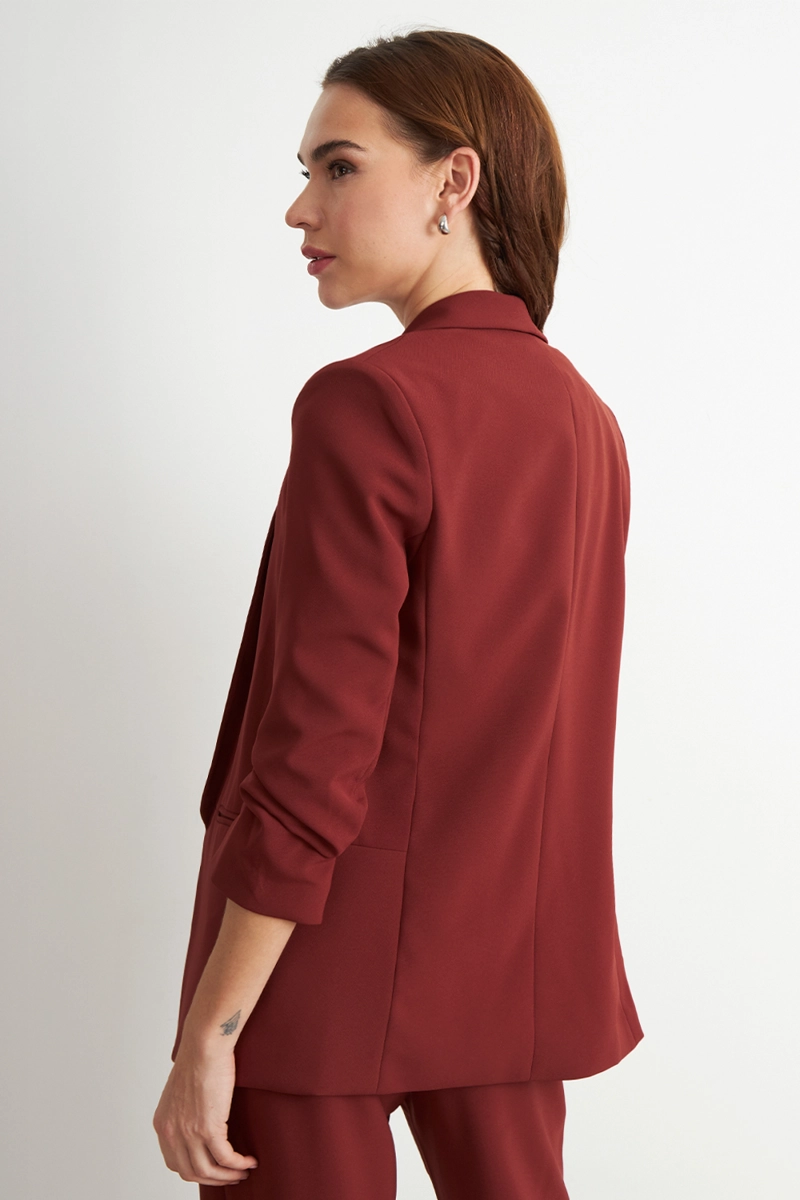 BLAZER MANGA 3/4 AJUSTADO CON SOLAPAS OXIDO NICOPOLY - 4