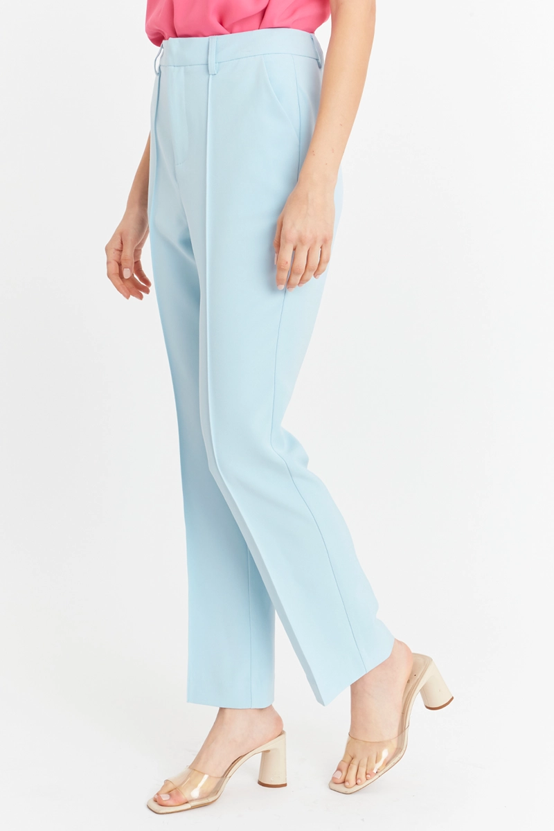 PANTALON ENTALLADO COSTURAS DELANTERAS CELESTE NICOPOLY - 3