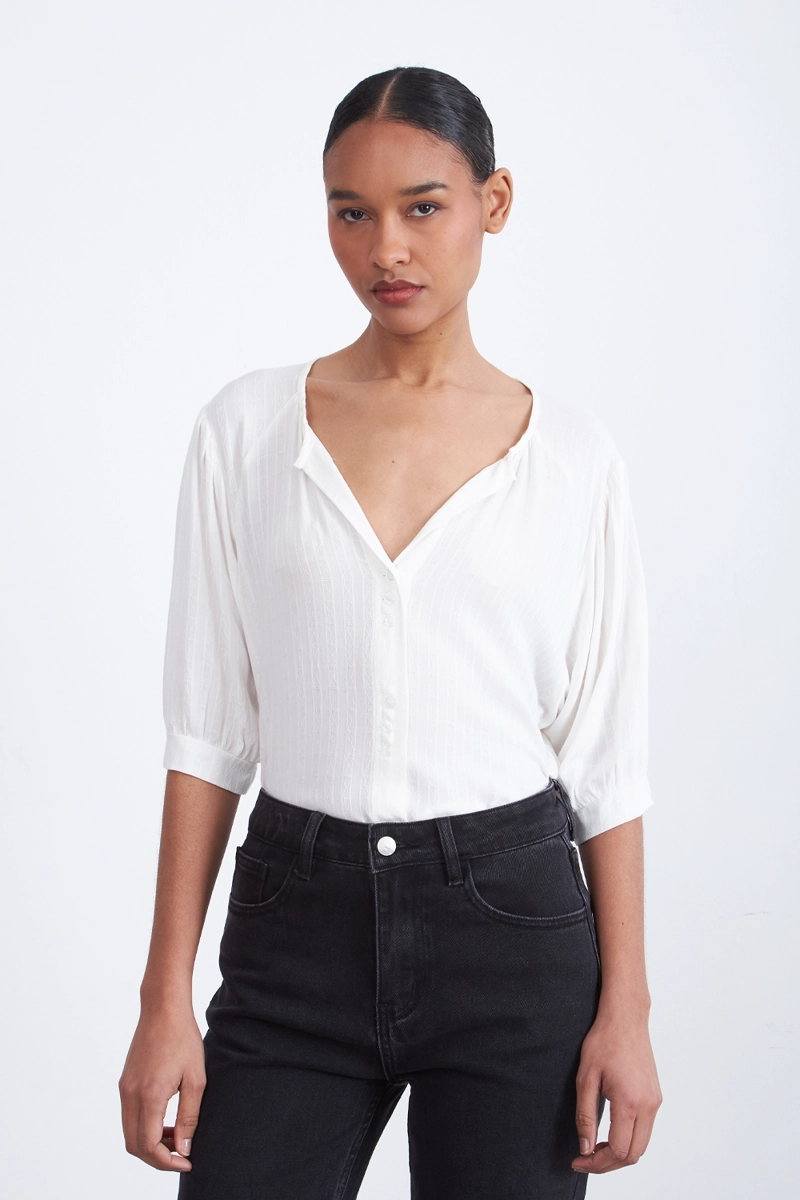 BLUSA HOLGADA BLANCO NICOPOLY - 1