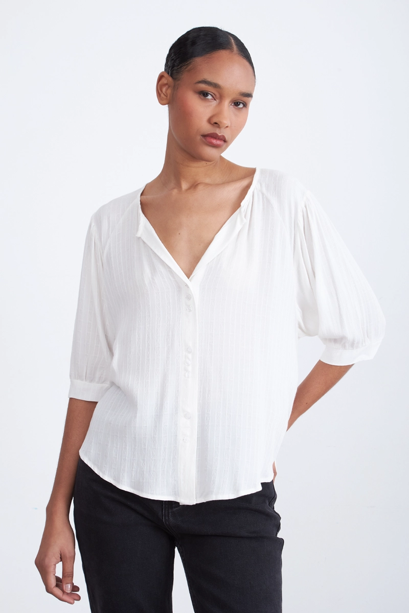 BLUSA HOLGADA BLANCO NICOPOLY - 5