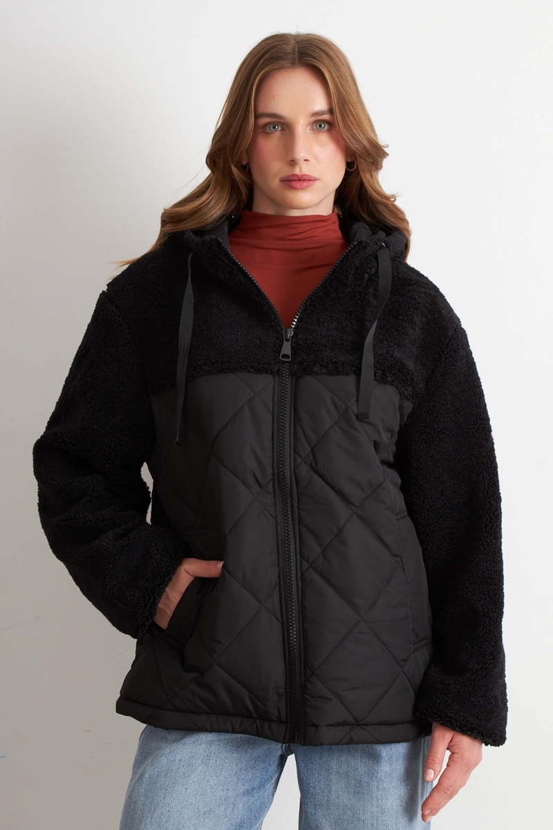 CHAQUETA MITAD CHIPORRO/PARKA NEGRO NICOPOLY - 1