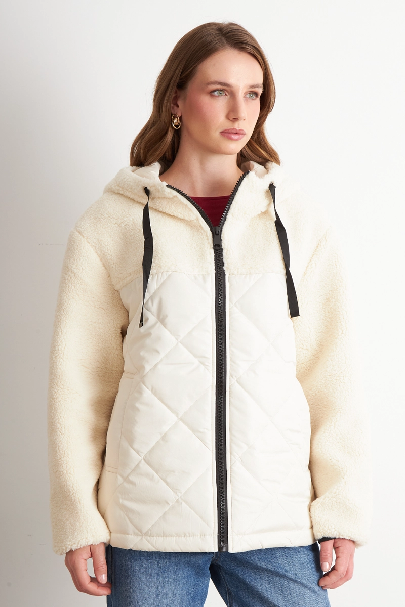 CHAQUETA MITAD CHIPORRO/PARKA BLANCO INVIERNO NICOPOLY - 3