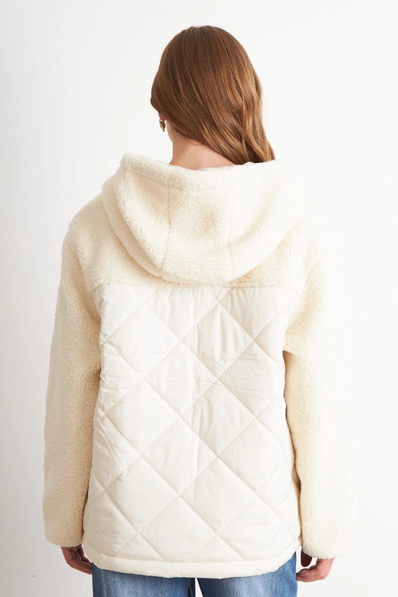 CHAQUETA MITAD CHIPORRO/PARKA BLANCO INVIERNO NICOPOLY - 4