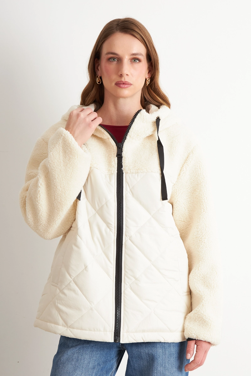 CHAQUETA MITAD CHIPORRO/PARKA BLANCO INVIERNO NICOPOLY - 5
