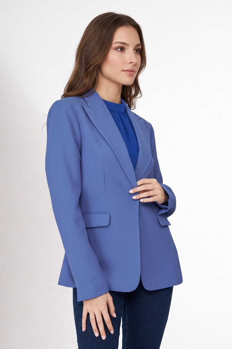 BLAZER BOLSILLOS CON SOLAPAS AZUL MEDIO NICOPOLY - 3