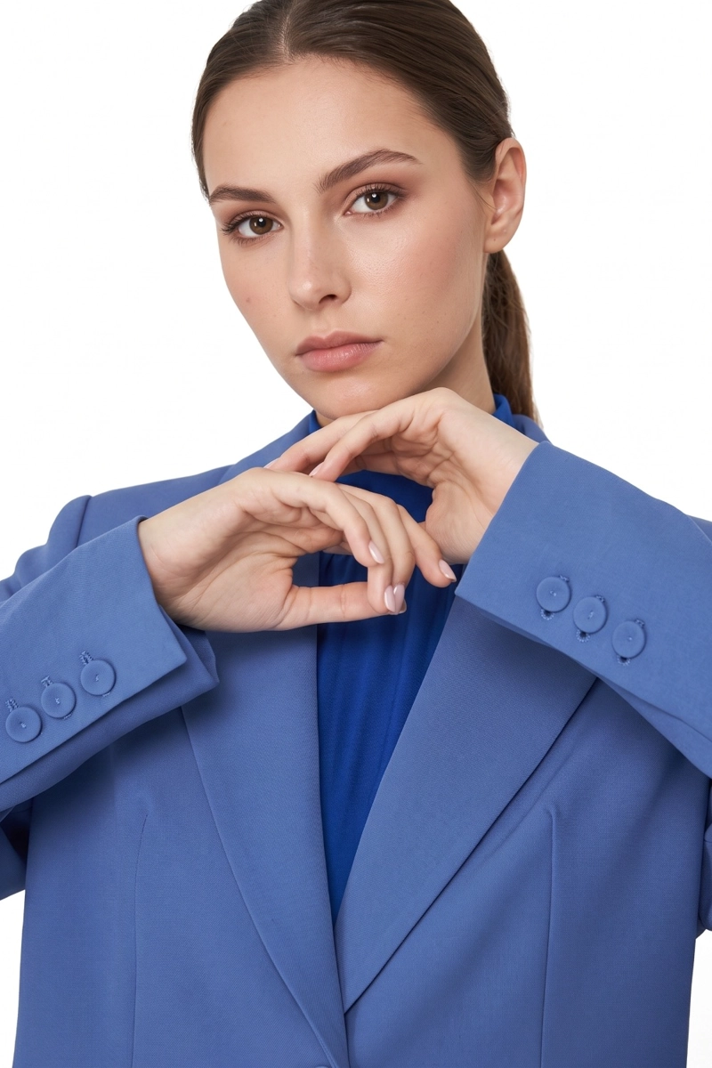 BLAZER BOLSILLOS CON SOLAPAS AZUL MEDIO NICOPOLY - 6