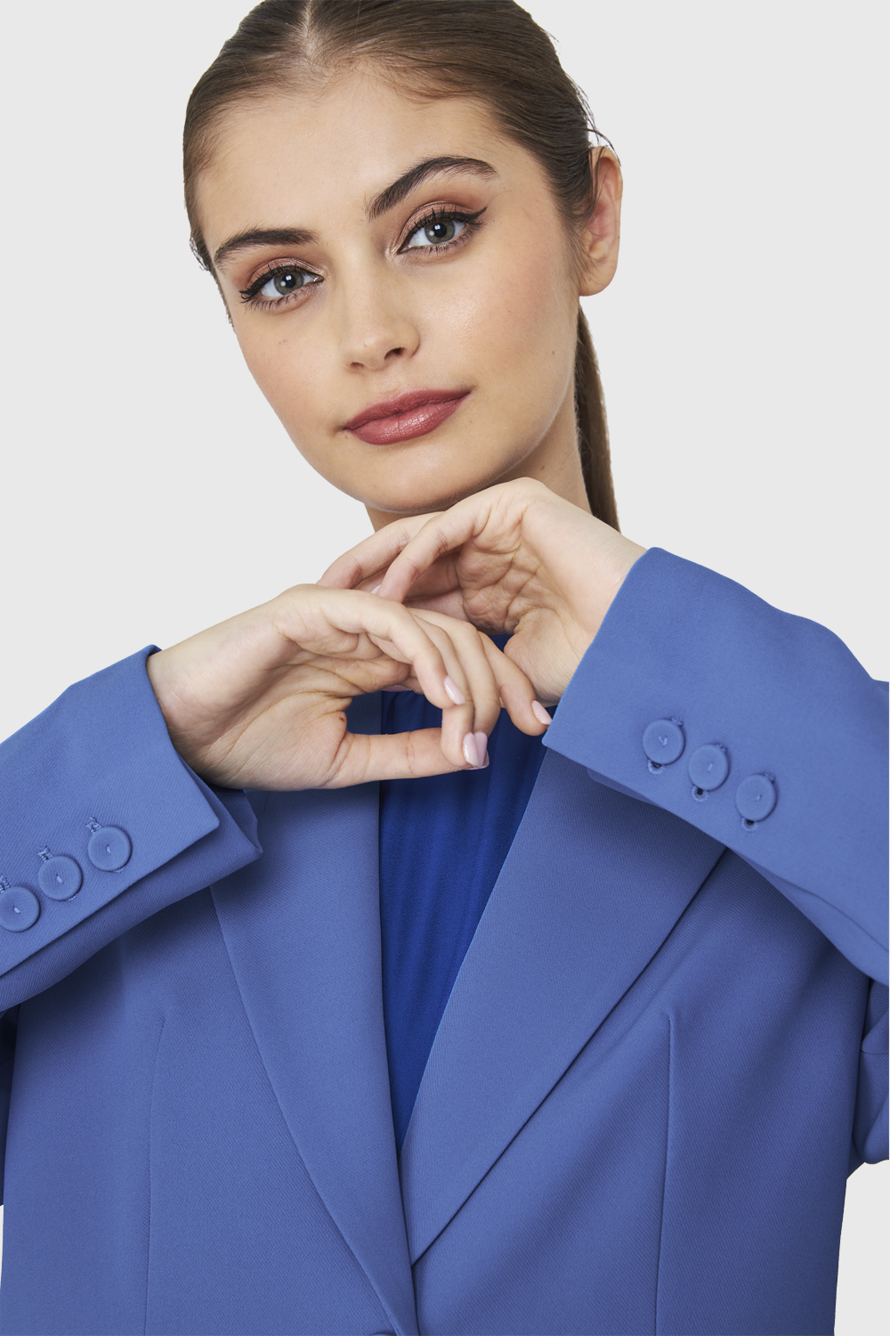 BLAZER BOLSILLOS CON SOLAPAS AZUL MEDIO NICOPOLY - 6