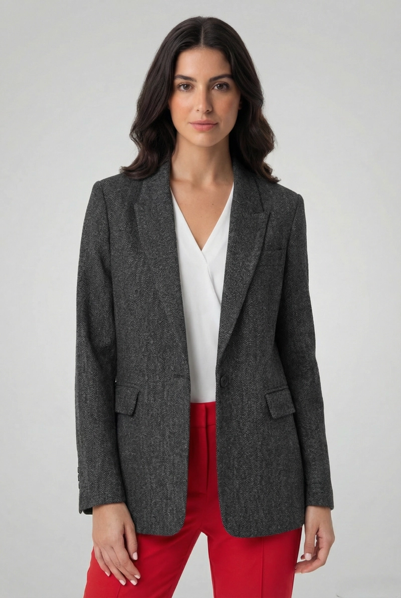 BLAZER PATRON ESPIGA GRAFITO NICOPOLY - 5