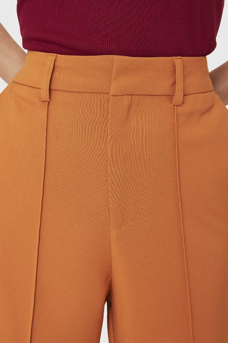 PANTALÓN MUJER NICOPOLY LÚCUMA COSTURAS FRONTALES RECTO - 6