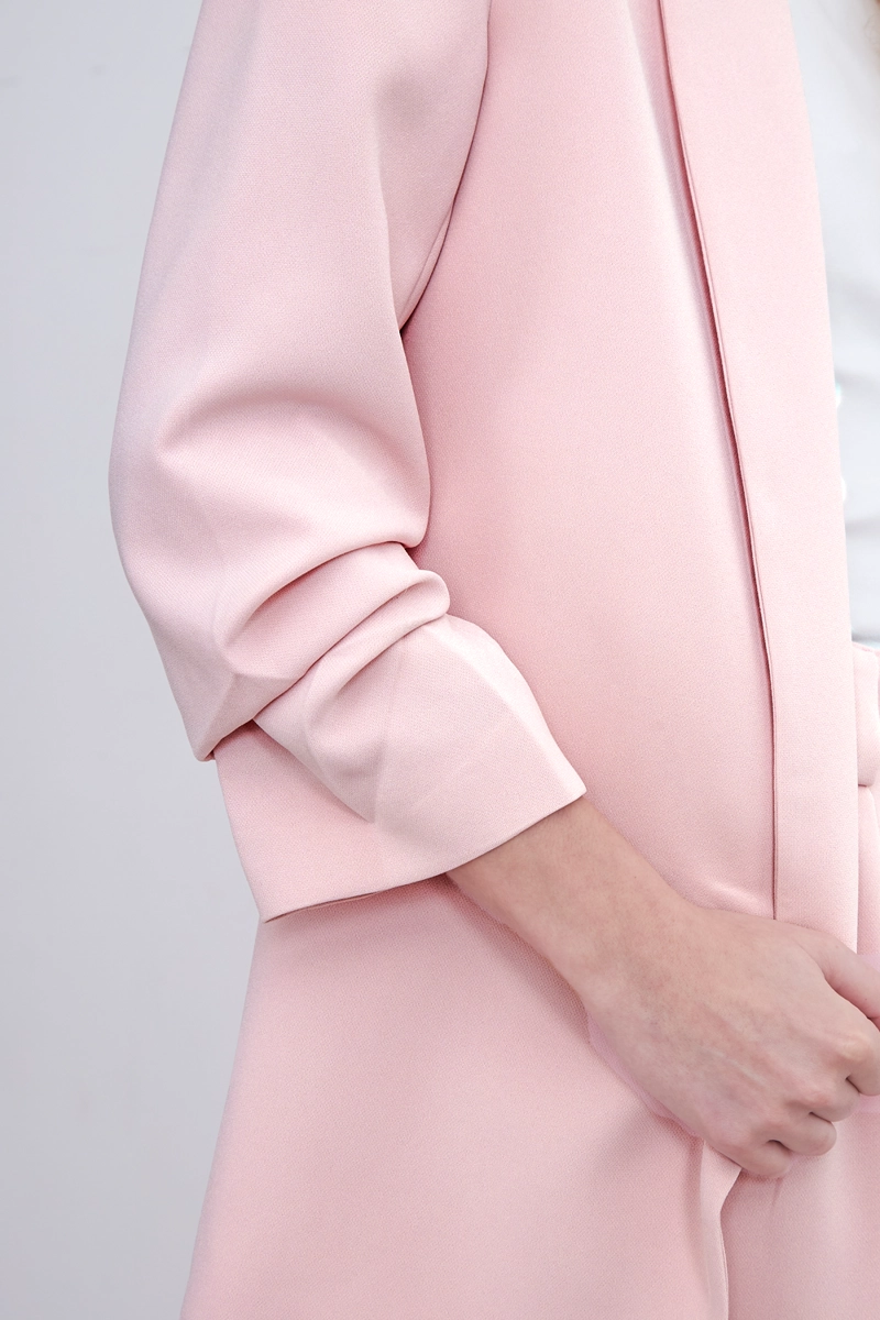 BLAZER MANGA 3/4 AJUSTADO CON SOLAPAS ROSADONICOPOLY - 6