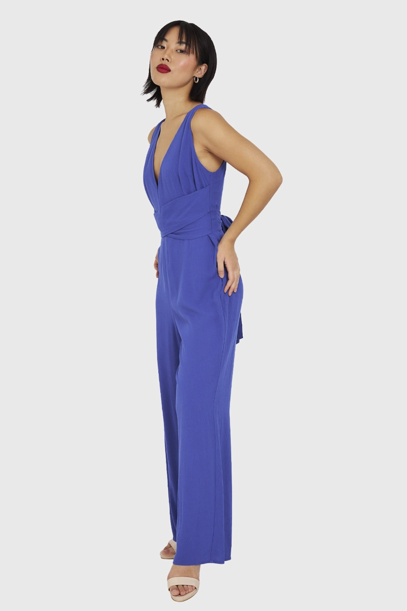 ENTERITO MUJER NICOPOLY AZUL ESCOTE V Y LAZO - 3