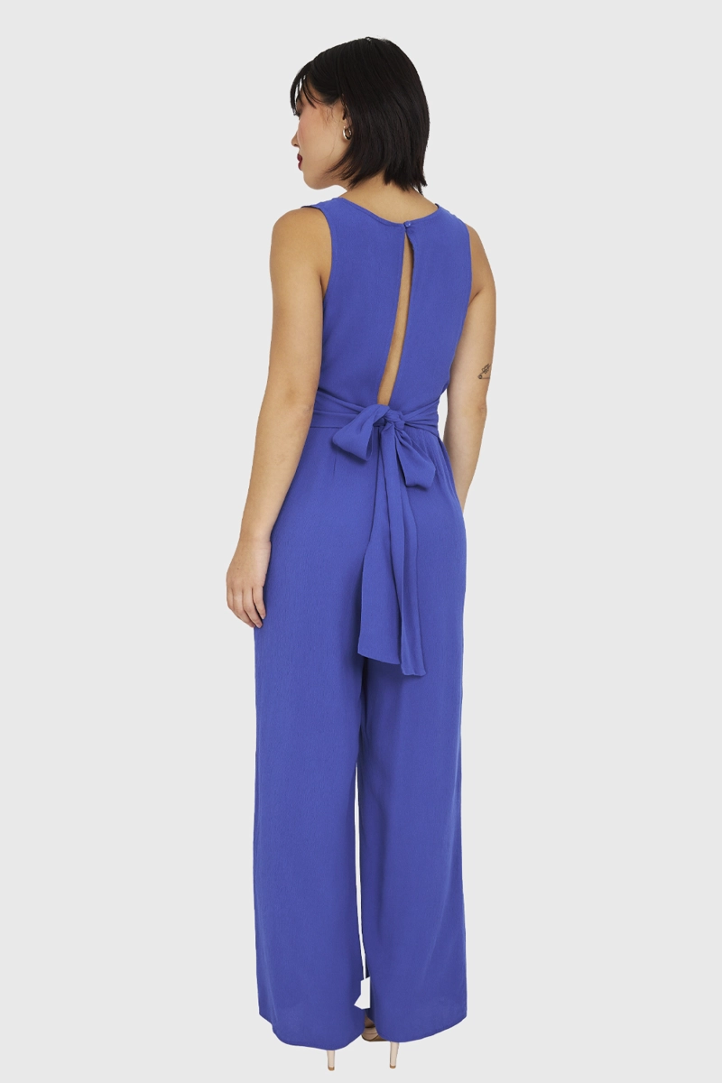 ENTERITO MUJER NICOPOLY AZUL ESCOTE V Y LAZO - 4