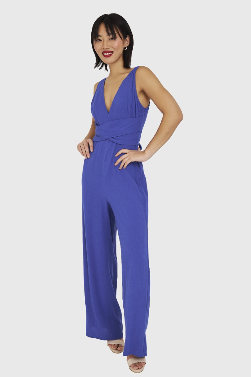 ENTERITO MUJER NICOPOLY AZUL ESCOTE V Y LAZO - 5
