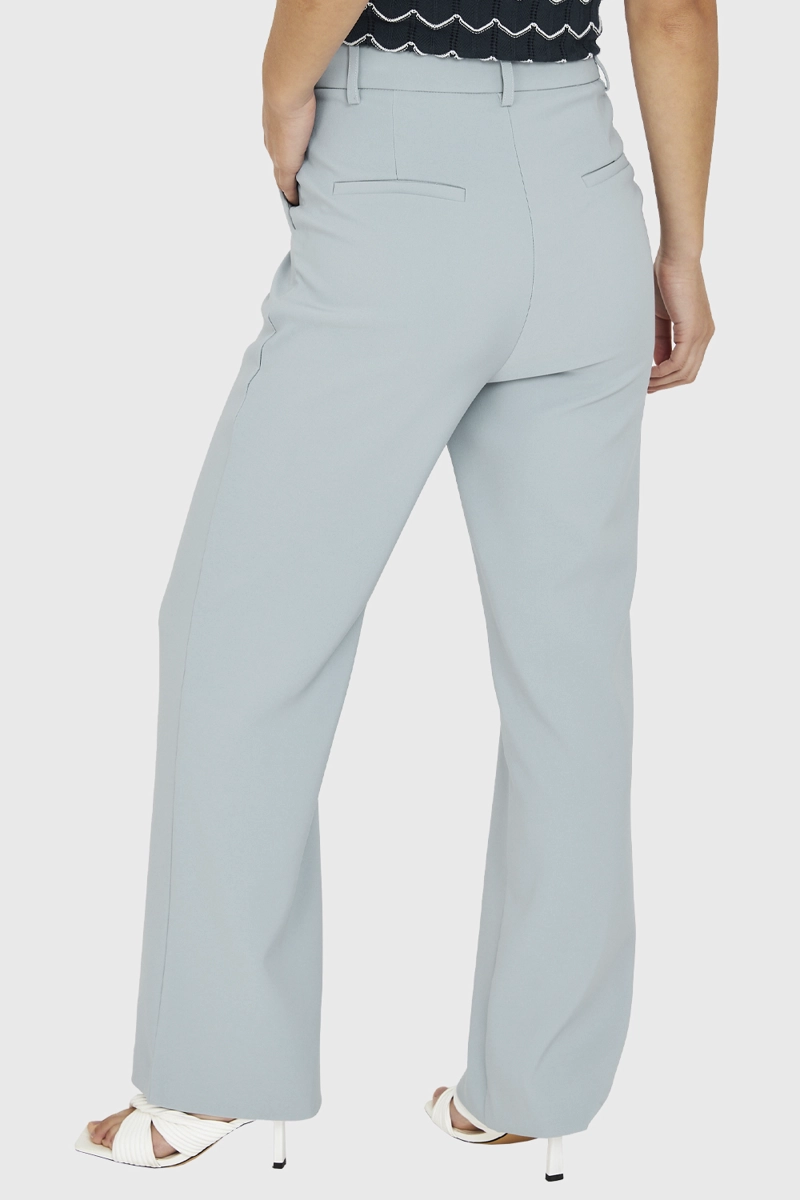 PANTALÓN MUJER NICOPOLY CELESTE PIERNA ANCHA - 3