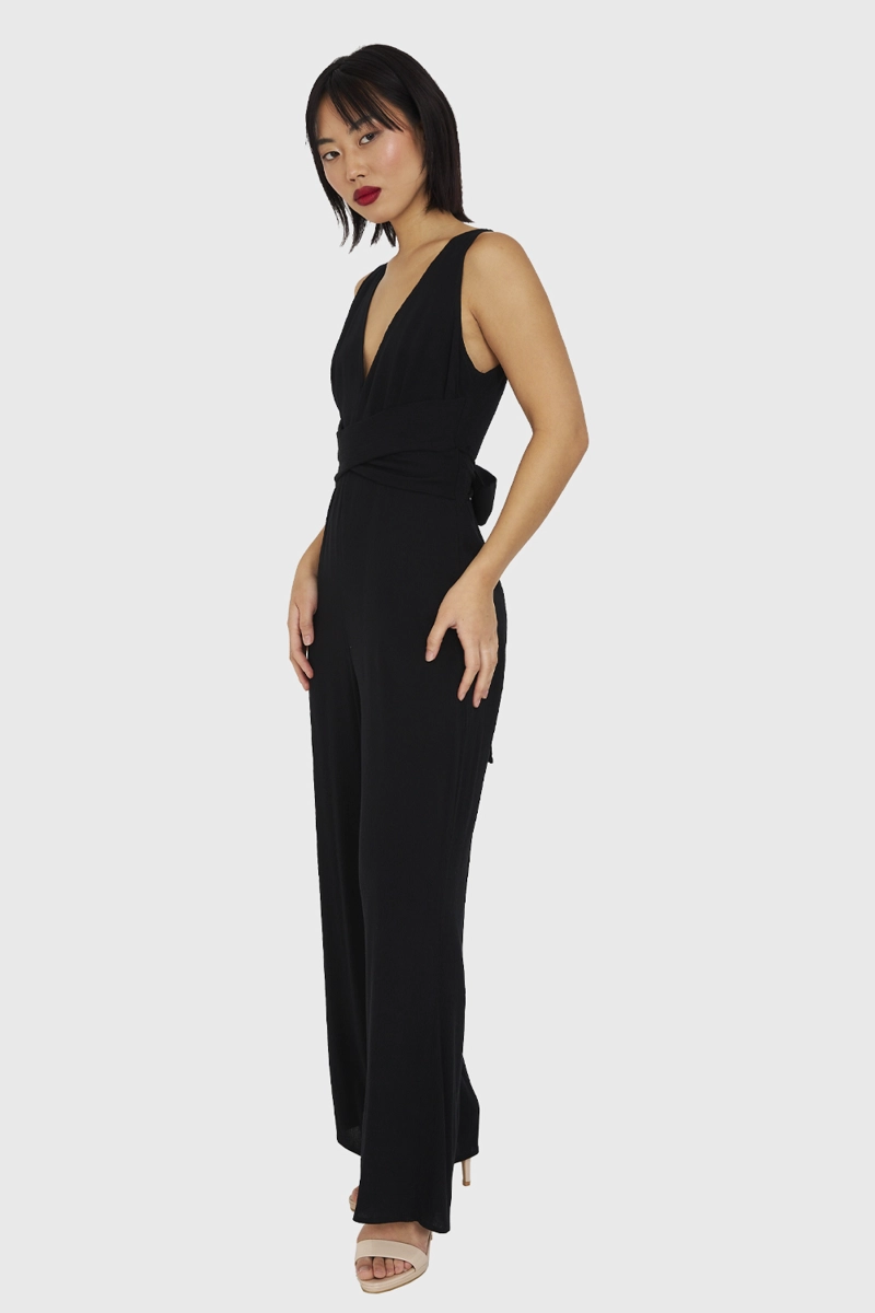 ENTERITO MUJER NICOPOLY NEGRO ESCOTE V Y LAZO - 3