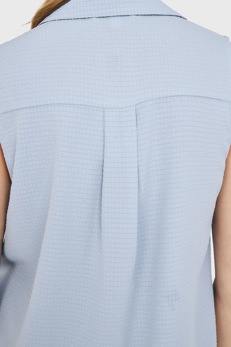 BLUSA SIN MANGAS CELESTE NICOPOLY - 6