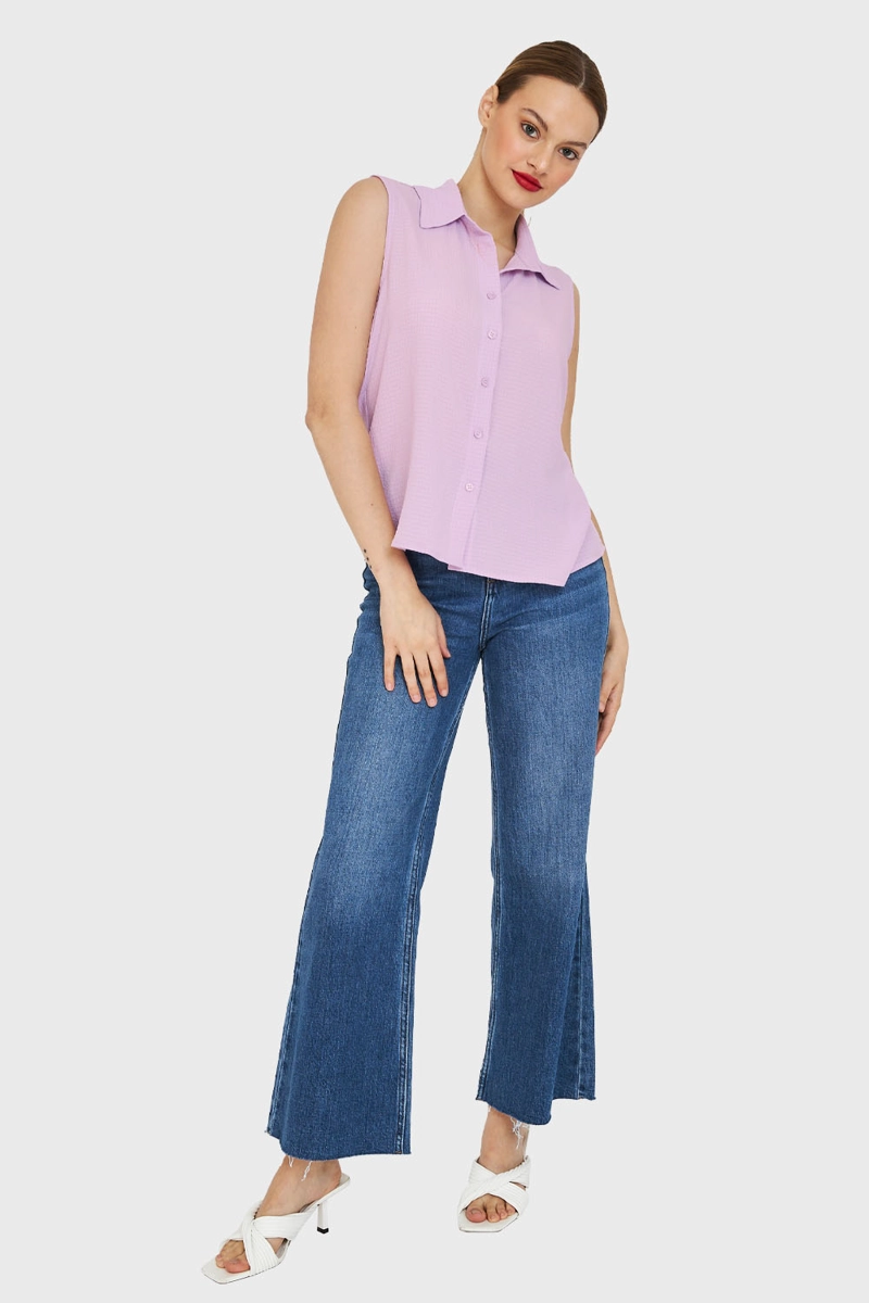 BLUSA SIN MANGAS LILA NICOPOLY - 2