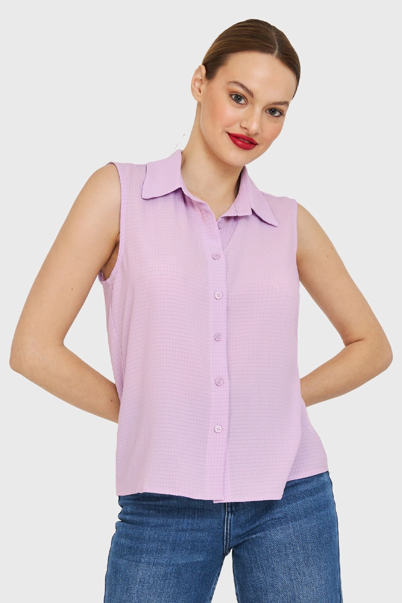 BLUSA SIN MANGAS LILA NICOPOLY - 5