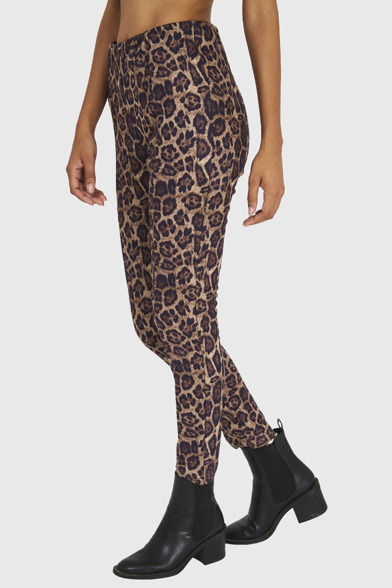 CALZA MUJER NICOPOLY CAFÉ LEOPARDO - 3