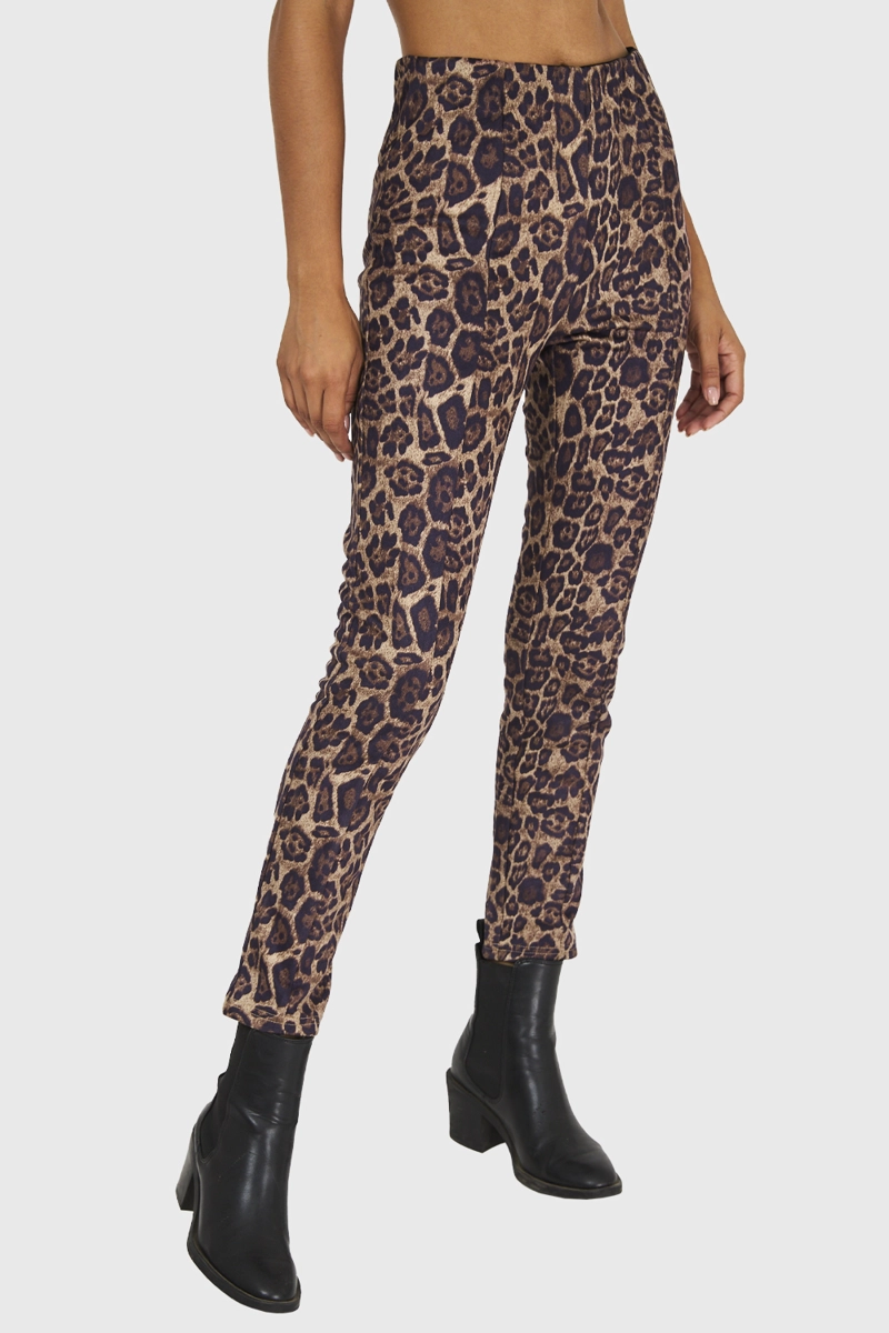 CALZA MUJER NICOPOLY CAFÉ LEOPARDO - 5