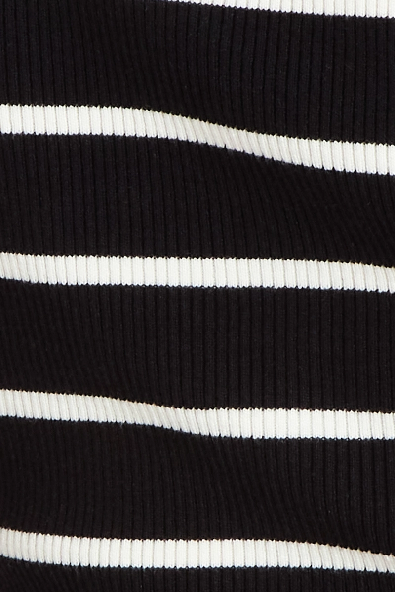 SWEATER MUJER NICOPOLY NEGRO RAYAS - 6